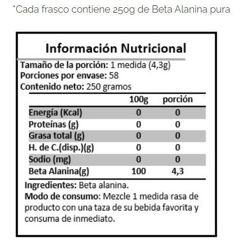 Magmagen- Beta Alanina En Polvo 250 Gramos