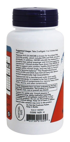 Now -  Aceite De Krill ( Now Krill Oil ) 500 Mg. 60 Caps