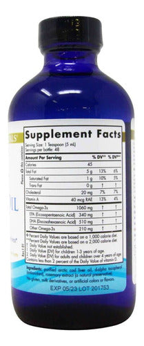 Nordic Naturals - Aceite De Hígado De Bacalao + Vit D 1060mg