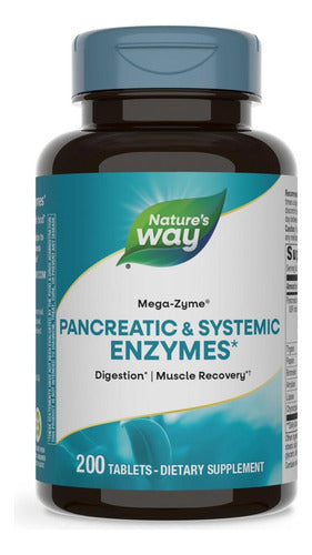 Natures Way Enzymas Digestivas Pancreáticas Y Sistémicas 100 Sin Sabor