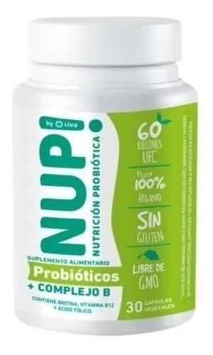 Nup!- Probióticos 60 Billones + Complejo B  Vegano 30 Capsulas