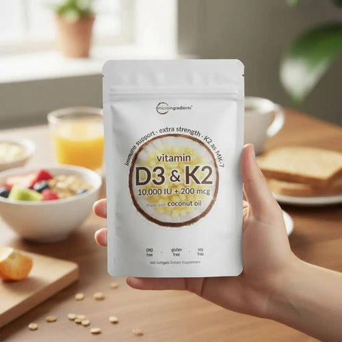 Micro Ingredients - Vitamina D3 & K2 300 Cápsulas N/a
