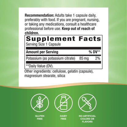 Natures Way - Potasio 85mg 100 Capsulas N/a