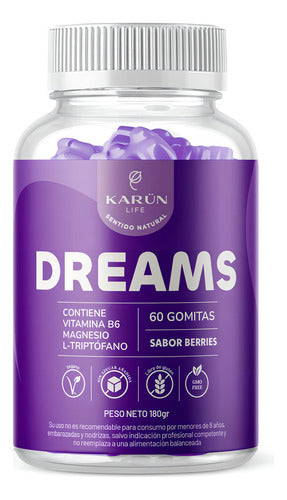 Karun Life - Magnesio L-triptófano Vitamina B6 60 Gomitas