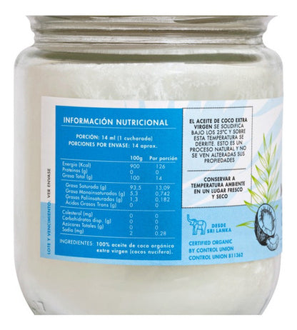 Manare- Aceite De Coco Orgánico 200ml