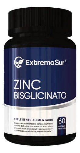 Extremo Sur- Zinc Bisglicinato 400 Miligramos 60 Cápsulas