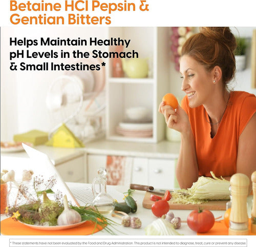Doctor Best - Betaina Hcl Pepsin Gestian Bitters 120cápsulas