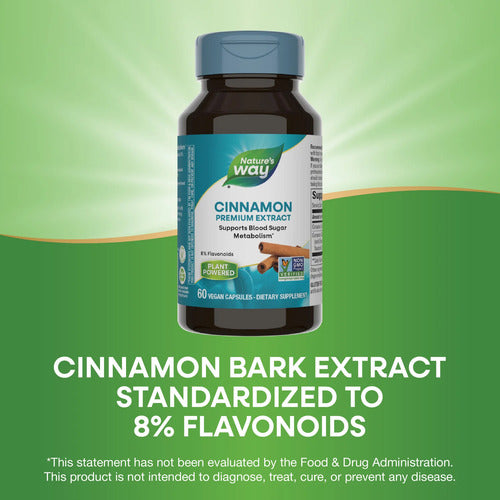 Natures Way - Extracto De Canela 60 Capsulas N/a