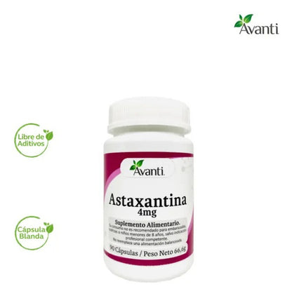 Avanti- Astaxantina 12 Miligramos 90 Cápsulas