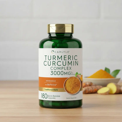 Carlyle - Suplemento Curcumina De Cúrcuma 3000mg 180 Cáps N/a
