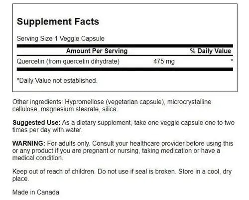 Swanson- Quercetina 475mg 60 Capsulas