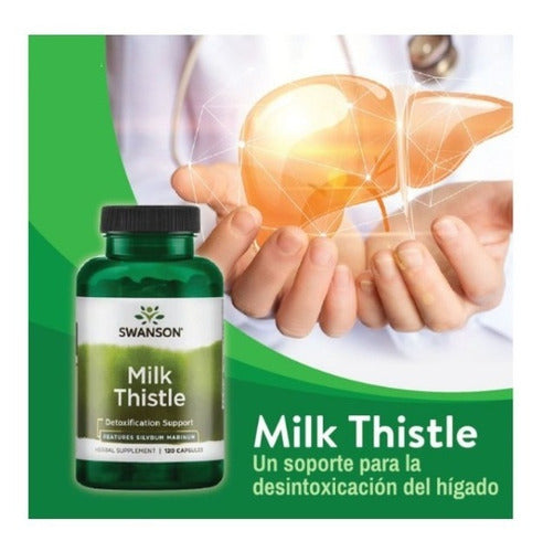 Swanson- Milk Thistle vcardo mariano  (full Spectrum) 500mg 100 Capsulas