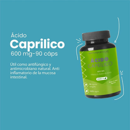 Ortomolecular- Ácido Caprílico (salud Digestiva)  90 Capsulas