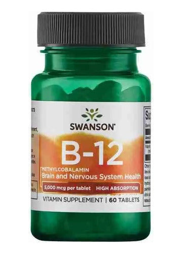 Swanson- B12 Sublingual Methylcobalamina 5.000mcg 60capsulas