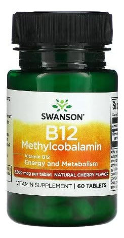 Swanson- B12 Methylcobalamin 2500mcg 60 Tabletas