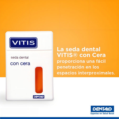 Cinta Dental Vitis Vitis Con Cera 50 m