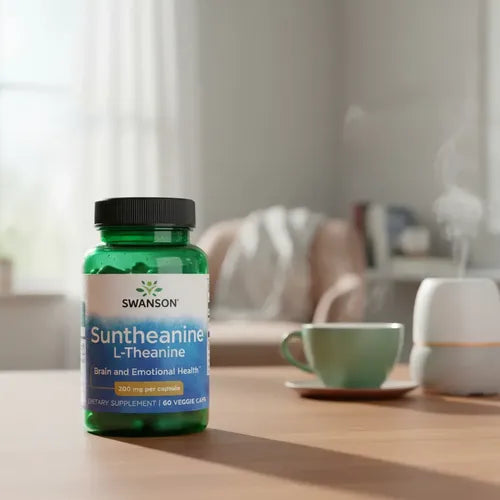 Swanson - Suntheanine L-teanina 200mg 60 Cápsulas Sin Sabor
