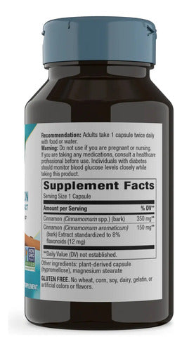 Natures Way - Extracto De Canela 60 Capsulas N/a
