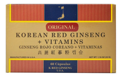 Fdc- Ginseng Rojo Koreano Con Vitaminas  60 Capsulas 