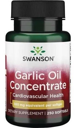 Garlic Ajo Oil Aceite De Ajo 500mg 250 Softgels Sabor No Aplica