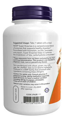  Now Foods- Super Enzimas Digestivas 180 Tabletas