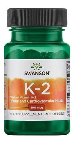 Swanson- K2 Alta Potencia s 100mcg 30 Capsulas