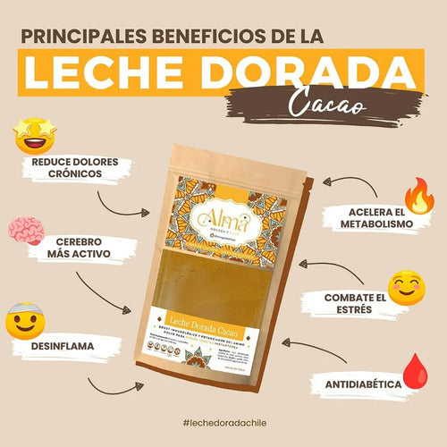 Alma Golden Food- Goldelmilk Cacao 180gramos