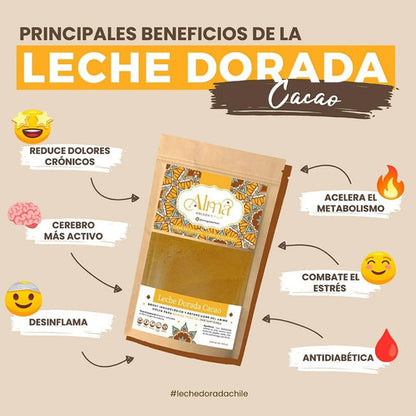 Alma Golden Food- Goldelmilk Cacao 180gramos
