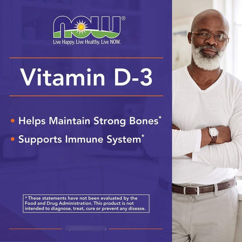 Now - Vitamina D-3, 5.000 Ui, 120 Cápsulas