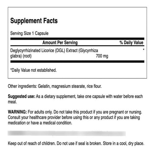 Swanson - High Potency Dgl (regaliz)  Licorice Root 90 Caps Sin Sabor