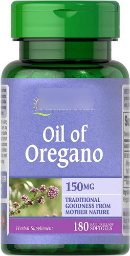 Puritan's Pride - Aceite De Orégano 150mg 180 Softgels