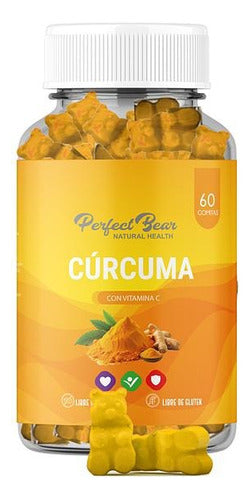 Perfect Bear- Cúrcuma Y Vitamina C 60gom Sin Gluten/azúcar