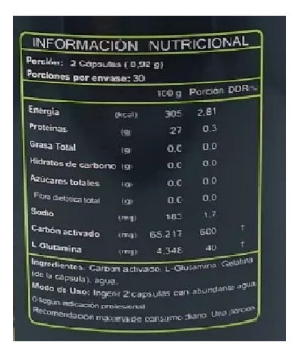 FNL - Carbón Activado 500 Mg 60 Cápsulas