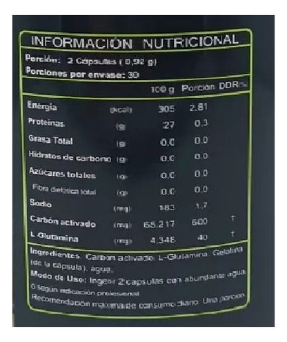 FNL - Carbón Activado 500 Mg 60 Cápsulas