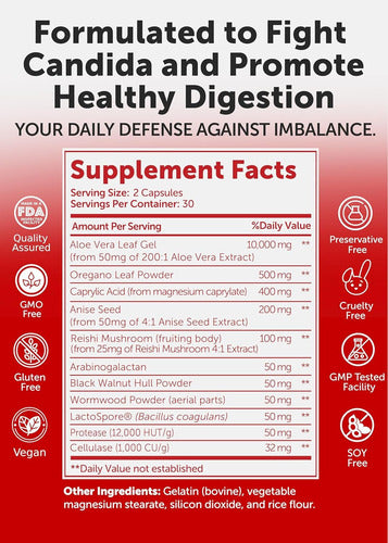 Candida Cleanse Detox Para Mujeres Y Hombres 11 En 1