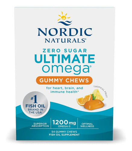 Nordic Naturals- Ultimate Omega (fruta Tropical) 54 Gomitas 