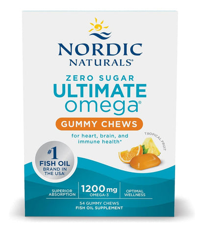 Nordic Naturals- Ultimate Omega (fruta Tropical) 54 Gomitas 