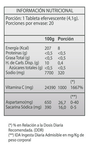 German Energy- Vitamina C 1000  Efervescentes