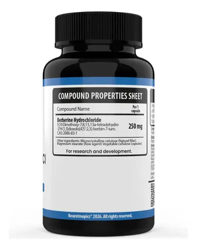 Neurotroopics- Berberina HCL 90 Cápsulas 