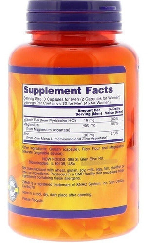  Zma ( Magnesio, Zinc, Vitamina B-6 )  800 Mh