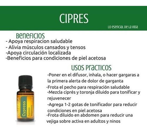 Aceite Esencial Doterra Cypress 15 Ml