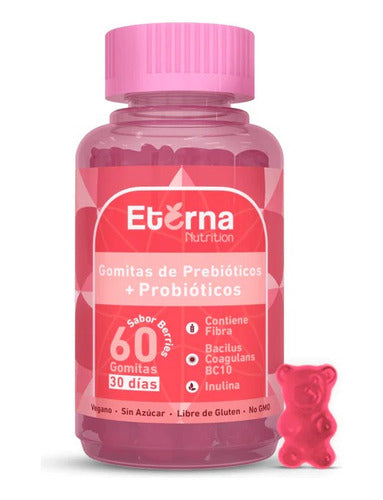Eterna Nutrition - Prebióticos + Probióticos 60 Gomitas