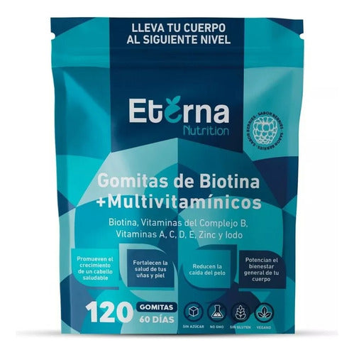Eterna Nutrition - Biotina + Multivitamínico 120gomitas