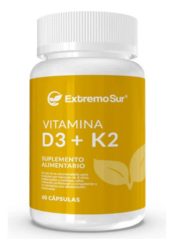 Extremo Sur- Vitamina K2 + D3 500 Miligramos 60 Cápsulas