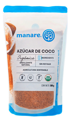 Manare- Azúcar De Coco Orgánica 300 gramos