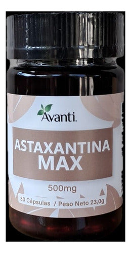 Avanti- Astaxantina Max 500 Miligramos 30 Cápsulas
