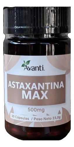 Avanti- Astaxantina Max 500 Miligramos 30 Cápsulas