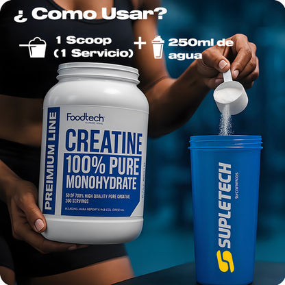 Foodtech - Creatina Monohidratada 1kg Sin Sabor
