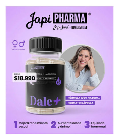 Japi Pharma- Maca Negra Y L- Arginina 60 Cápsulas