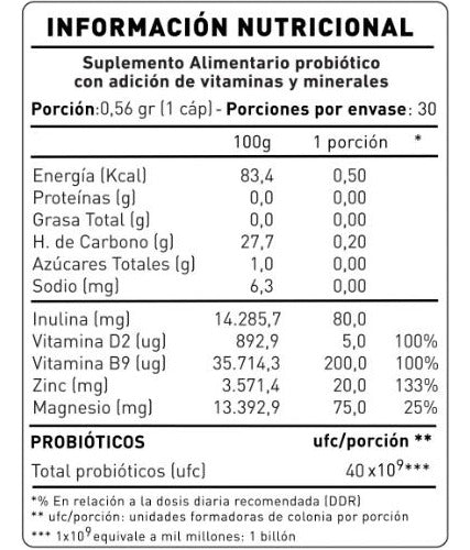 Nup!- Pylori Off 60 Billones + Vitminas + Minerales 30 Capsulas